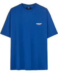 Represent - Magliette blu con stampa sul retro - Lyst