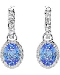 Swarovski - Damen Ohrhänger Angelic Blau Rhodiniert Una 5671817 - Lyst