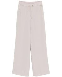 Herno - Broeken ,Wit ,Polyester Drawstring Broeken - Lyst