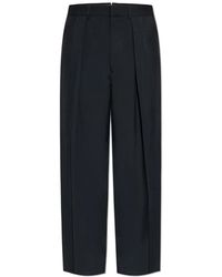 Tom Ford - Broeken ,Zwart ,Wol Wool Cashmere Silk Reps Double Pleat Pant - Lyst