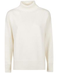 Drumohr - Truien & Vesten ,Wit ,Over Turtle Neck Sweater - Lyst