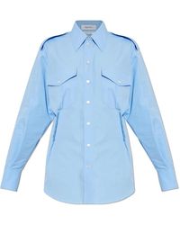 McQueen - Asymmetrisch Gesneden Overhemd - Lyst