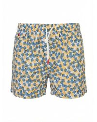 Kiton - Badmode ,Geel ,Costume Mare - Lyst