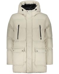 Herno - Giacca impermeabile con cappuccio in piuma - Lyst