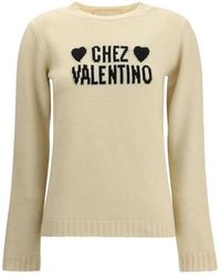 Valentino - Round-Neck Knitwear - Lyst