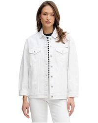 DKNY - Oversized Trucker Jacket - Lyst