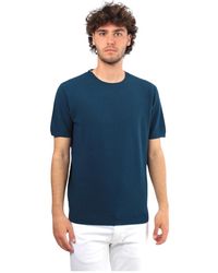 Kangra - Blauer rundhals-t-shirt - Lyst