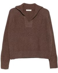 JC Sophie - Truien & Vesten ,Bruin ,Wol Pilar Sailor-Collar Sweater - Lyst