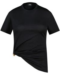 Versace - Zwart Katoen Logo T-Shirt - Lyst