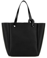 JW Anderson - Stilvolle schwarze leder einkaufstasche - Lyst