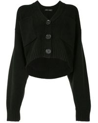 Proenza Schouler - Truien & Vesten ,Zwart ,Kasjmier Zwarte Kasjmier Cardigan Casual Stijl - Lyst