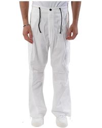 Department 5 - Pantaloni cargo in cotone con vita elastica - Lyst
