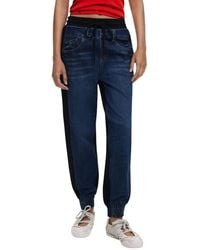 Desigual - Blaue Damen Jeans Herbst/Winter - Lyst