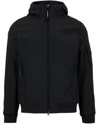 C.P. Company - Jassen ,Zwart ,Polyester Shell-R Hooded Jacket - Lyst