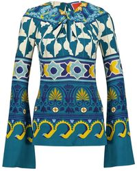 La DoubleJ - Gedurfd Patroon Superflare Top - Lyst