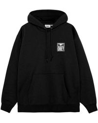 Obey - Hoodies & Sweatvesten ,Zwart ,Katoen Eyes Icon Hoodie - Lyst