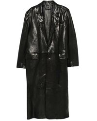 Ann Demeulemeester - Knopen Leren Jas - Lyst