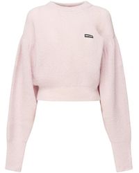 ROTATE BIRGER CHRISTENSEN - Sweater Met Logo En Ronde Hals - Lyst