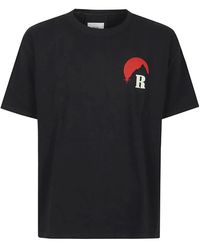 Rhude - Tops ,Zwart ,Katoen Moonlight Regatta T-Shirt - Lyst