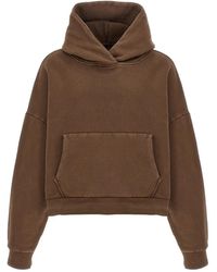 Entire studios - Cropped Katoenen Hoodie - Lyst
