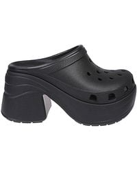 Crocs™ - Sandalias negras con tacones y plataforma - Lyst