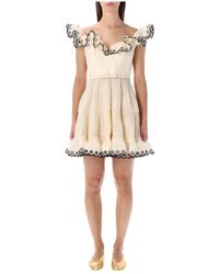 Zimmermann - Short Dresses - Lyst