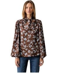 Fracomina - V-Hals Blouse - Lyst
