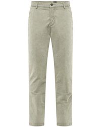 Bomboogie - Slim Fit Chino Broek Van Stretch Velvet - Lyst