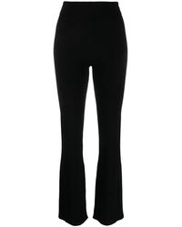 Rabanne - Broeken ,Zwart ,Wol Elegante Zwarte Wijde Broek - Lyst