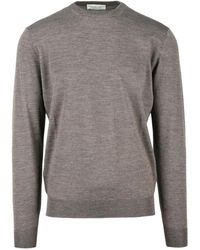 FILIPPO DE LAURENTIIS - Merino Wol Ronde Hals Trui - Lyst