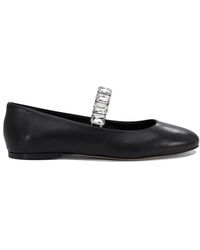 Casadei - Schoenen ,Zwart ,Leer Zwarte Leren Ballerina's Elegante Schoenen - Lyst