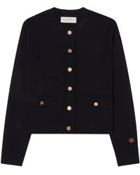 BUSNEL - Truien & Vesten ,Blauw ,Wol Aria Cardigan - Lyst