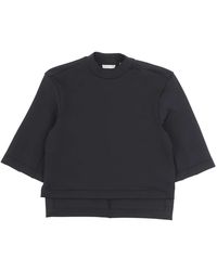 Moncler - Tops ,Zwart ,T-Shirts - Lyst