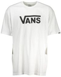 Vans - Tops ,Wit ,Katoen Iconic Logo T-Shirt Met Ronde Hals - Lyst
