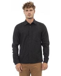 Alpha Studio - Camicia in flanella con chiusura a bottoni - Lyst