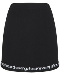 Alexander Wang - Ribgebreide Mini Rok - Lyst