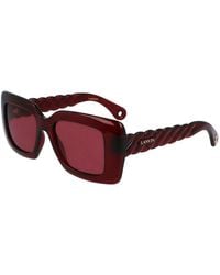 Lanvin - Gafas De Sol De Mujer En Bioinyectado Rojo, Mujer, Talla - Lyst