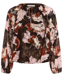 Inwear - Overhemden ,Veelkleurig ,Polyester Mason V-Neck Blouse - Lyst