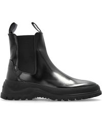 Ferragamo - Leder chelsea-stiefel 'bossons' - Lyst