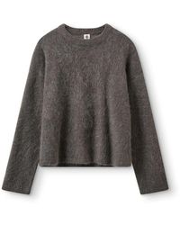 THE GARMENT - Grau Melange Mohair Pullover - Lyst