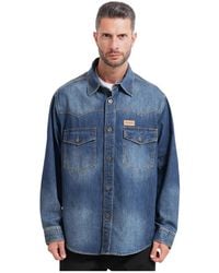 HUGO - Denim Shirts - Lyst