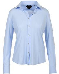 Rrd - Camisa oxford azul claro - Lyst