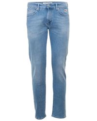 Roy Rogers - Jeans in denim lavaggio chiaro con nappina - Lyst
