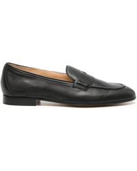 Doucal's - Zwarte Leren Loafers Casual Platte - Lyst