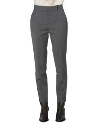 Barbara Bui - Broeken ,Grijs ,Wol Elegante Op Maat Gemaakte Broek Met Gestructureerde Val - Lyst