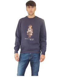 Ralph Lauren - Hoodies & Sweatvesten ,Blauw ,Katoen Sweatshirts Hoodies - Lyst