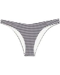 Frankie's Bikinis - Schwarzes gingham check beachwear - Lyst