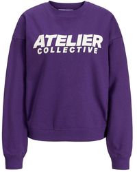 Jack & Jones - Originals Jackie Print Crew Sweatshirt - Lyst