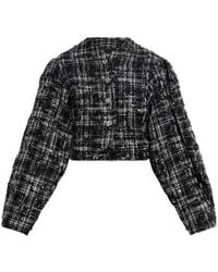 ROTATE BIRGER CHRISTENSEN - Tweed-blazer mit schimmernden applikationen - Lyst