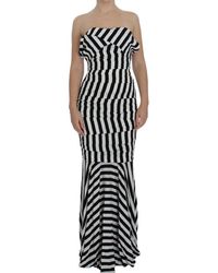 Dolce & Gabbana Silk Stretch Jurk - Zwart